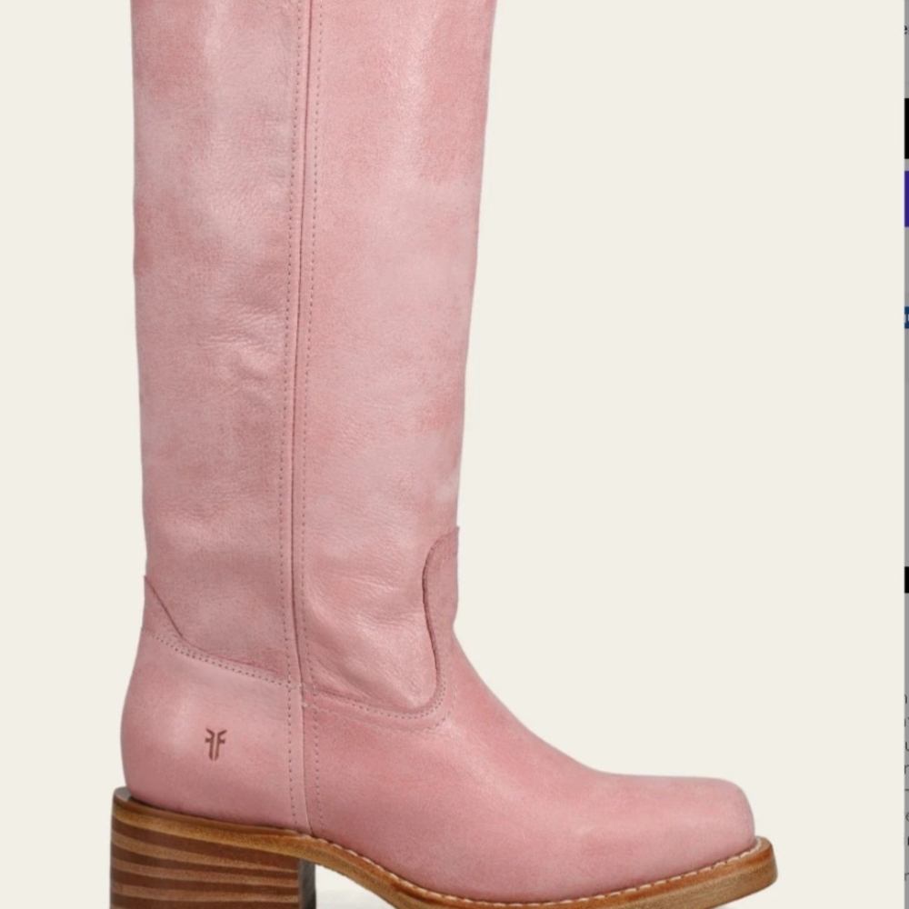 FRYE CAMPUS 14L Women's Pink Leather Boots